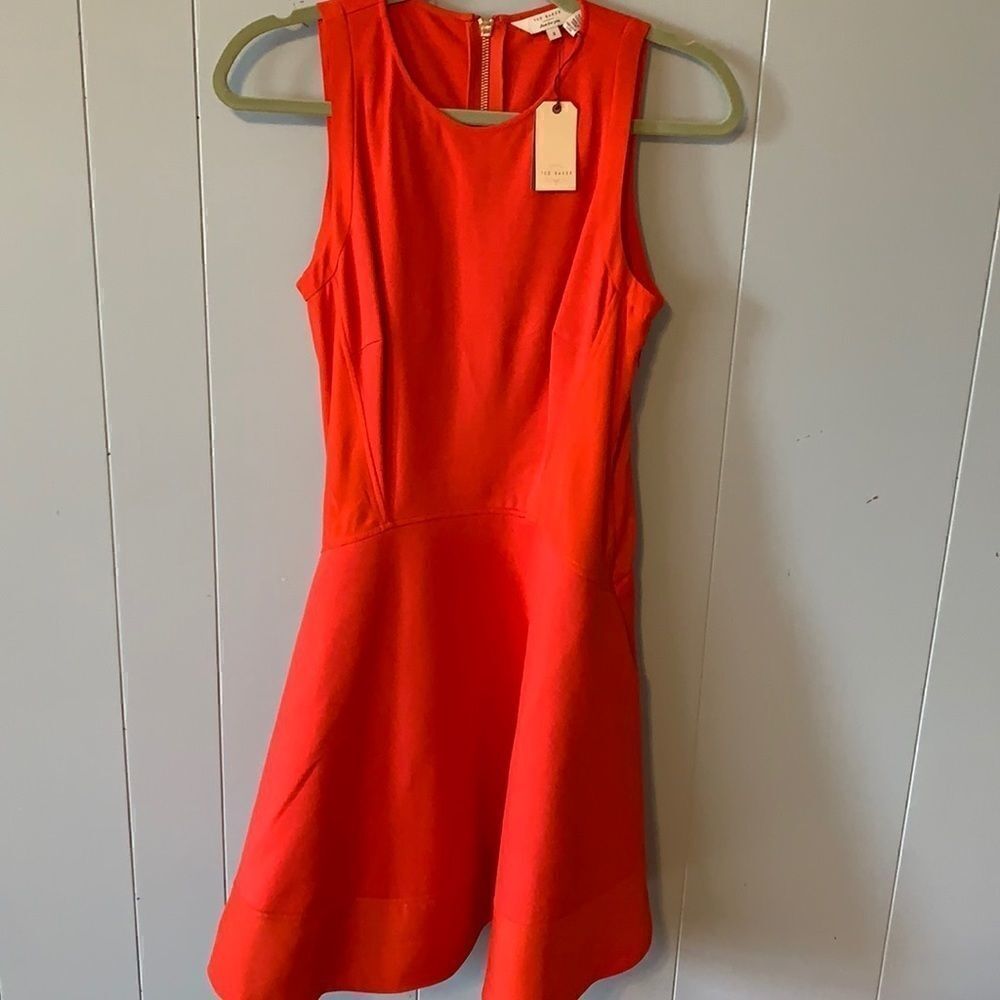 NWT Ted Baker Contrast Side Detail Dress Size 3 - Picture 3 of 7